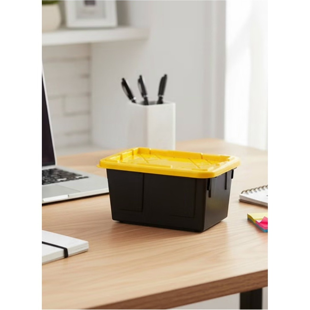 GreenMade Mini Bin Storage Bins 10 Pack Plus 6 Extra Black Yellow